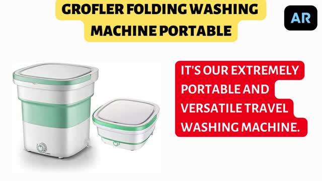 GROFLER MINI FOLDING WASHING MACHINE PORTABLE