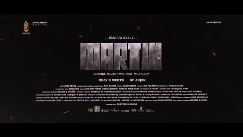 #Martin - Teaser [4K] | Dhruva Sarja | AP Arjun | Uday K Mehta