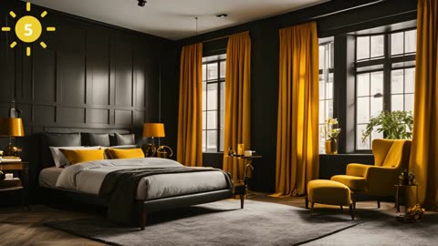 Stunning Black and Yellow Bedroom Ideas 🖤💛 | Modern Design Inspiration