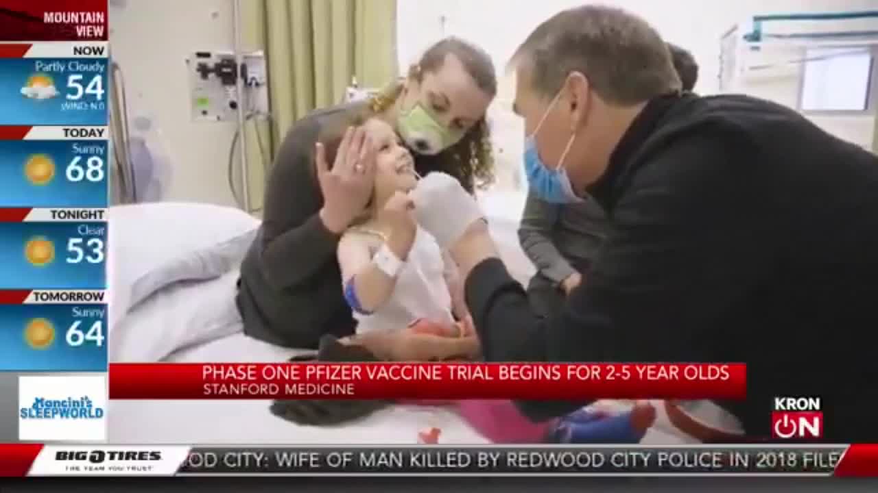 Pfizer Vaccine trial for Children under 12 years Starts " 2.4 years old get First Dose