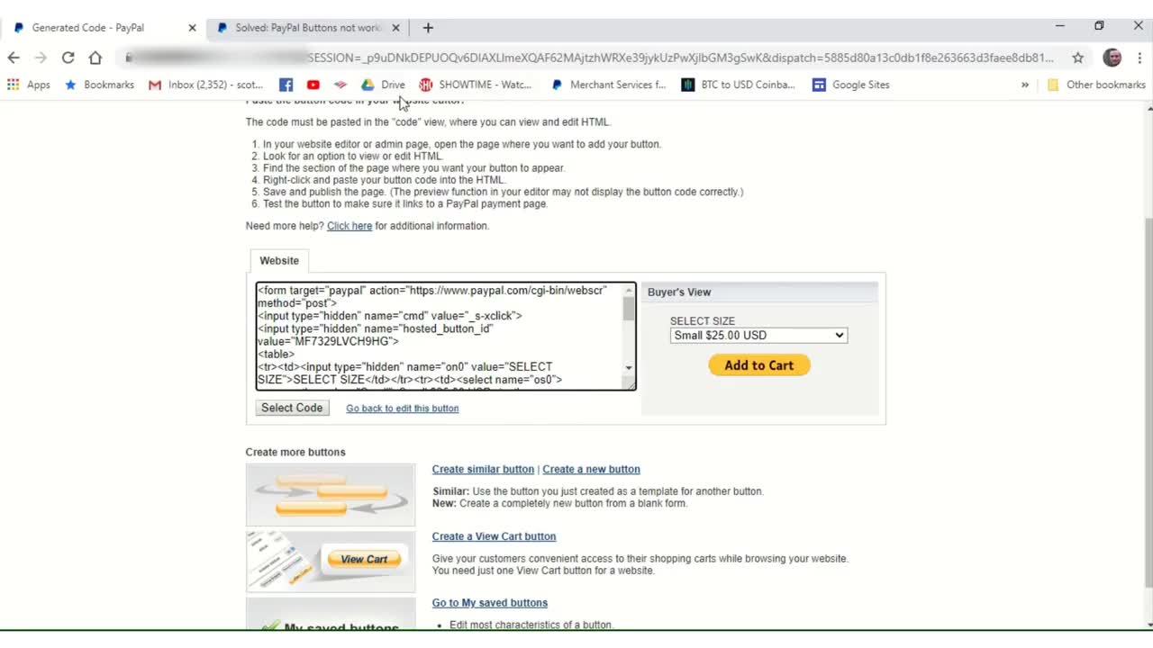 How To Create a PayPal Button For Your Google Site