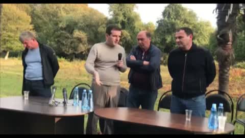 Гарри Кокая на сходе в Адзюбже