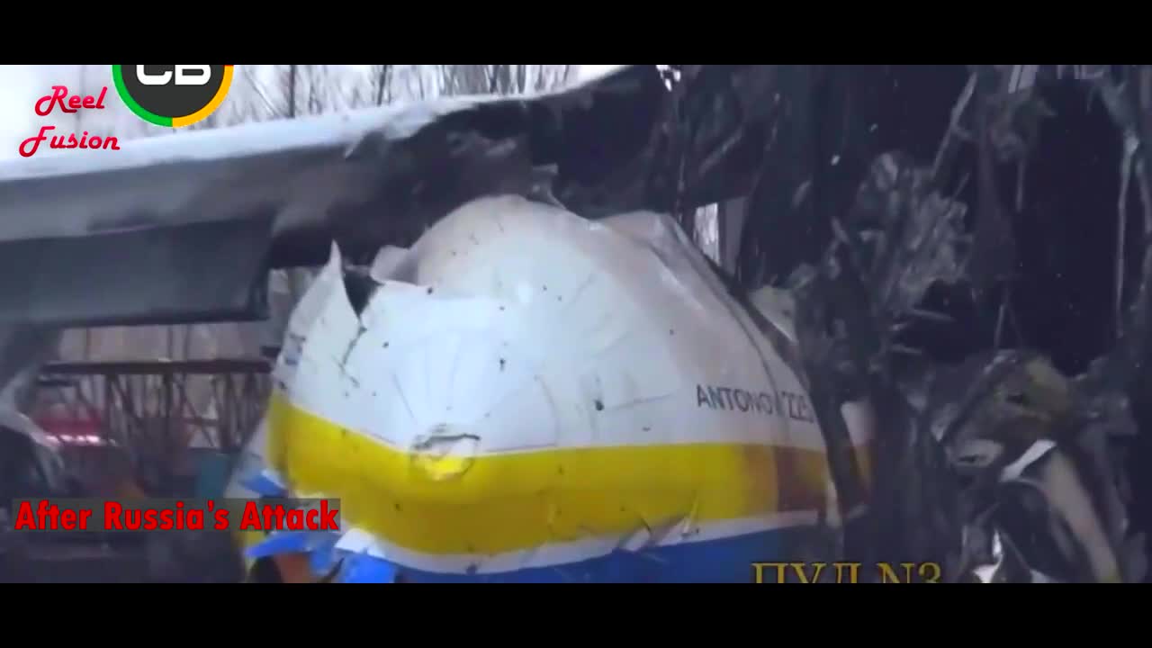 World's Largest Aircraft Antonov AN-225 Destroyed-Ukraine Antonov AN-225 Destroyed