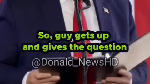 The president Needs help answering questions 😂