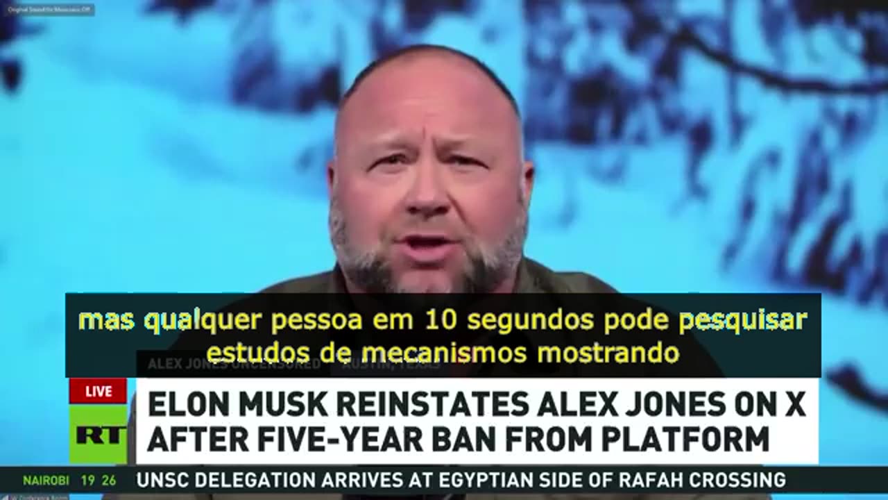 Alex Jones recentemente teve sua conta X restabelecida por Elon Musk...