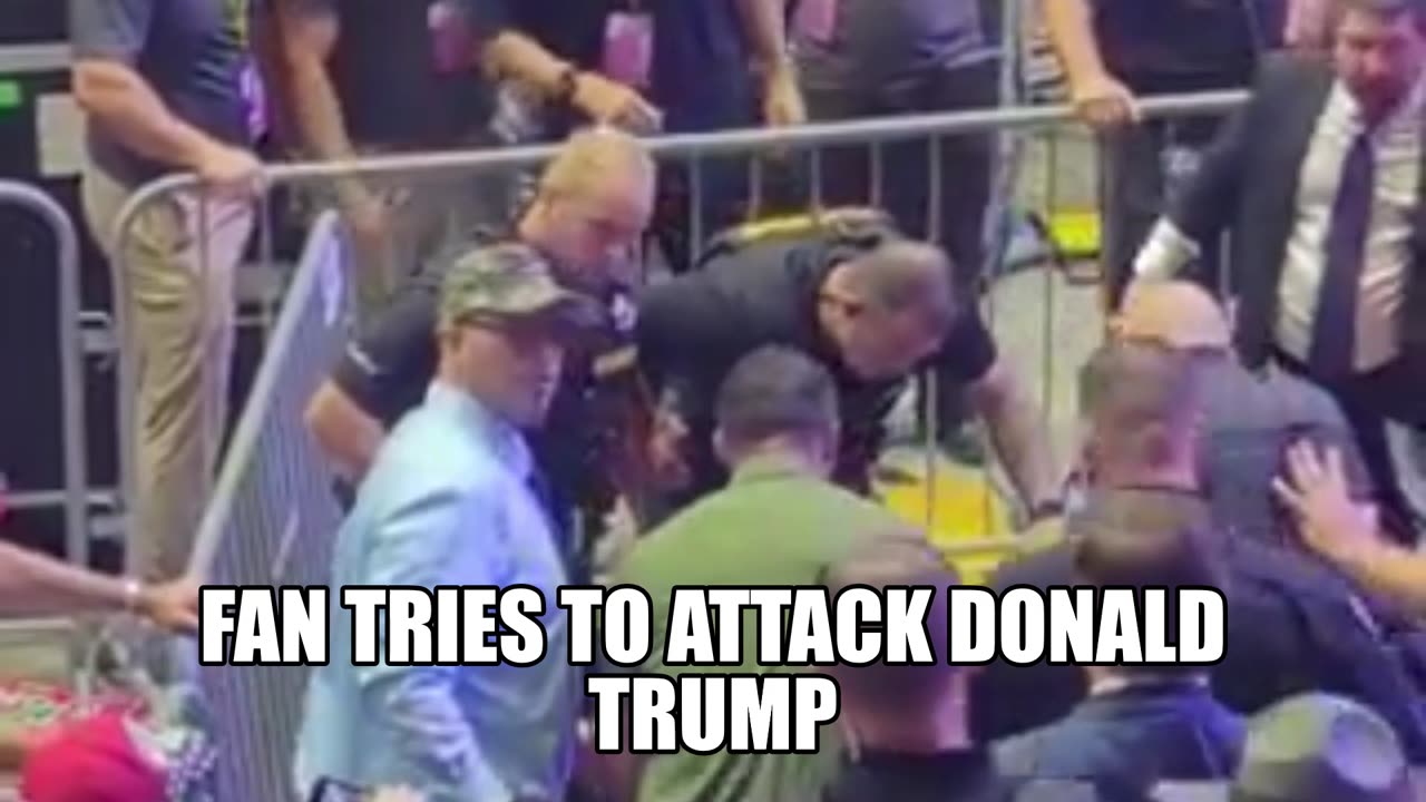 DONALD TRUMP ATTACKED BY A FAN AT A RALLY