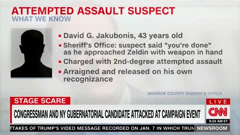 Political Assassin Who Attacked NY Congressman Has Already Been Released