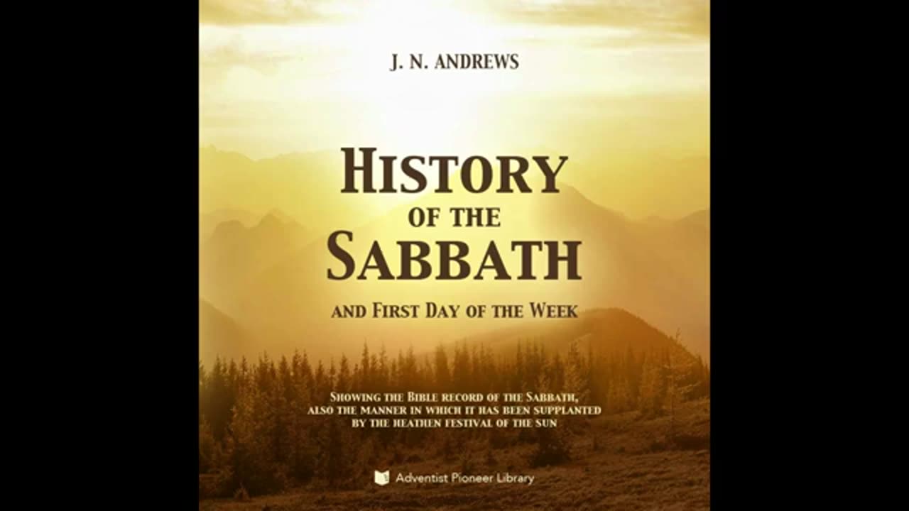 History of the sabbath Andrews audiobook 1 of 2