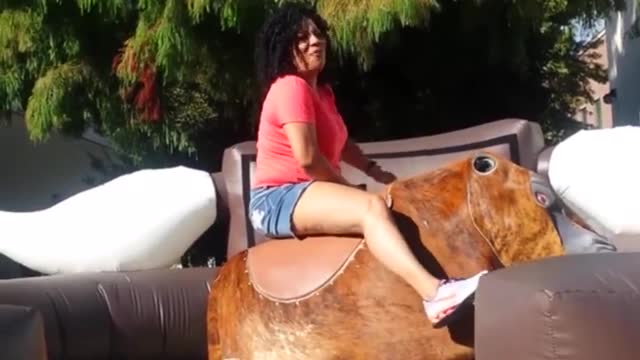 Funny Mechanical Bull Fails check it out