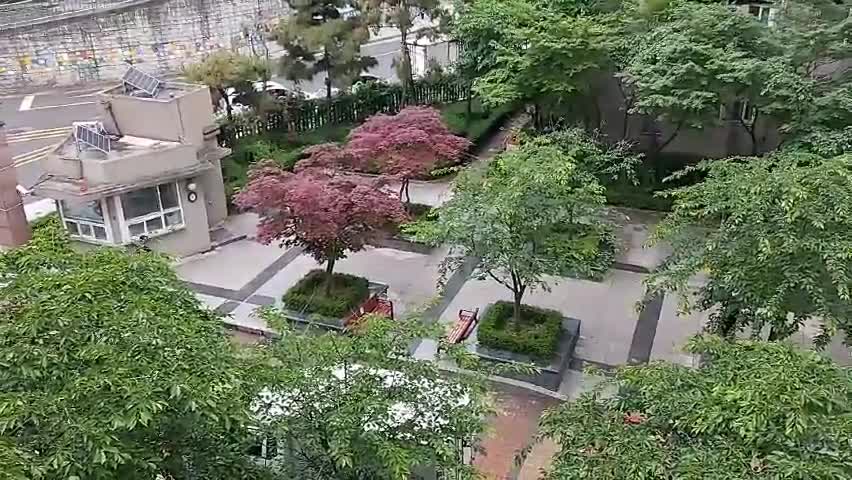 The world out of the apartment.