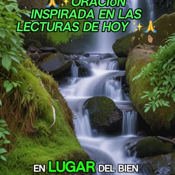 🙏✨Oración Inspirada en las Lecturas de Hoy ✨🙏
