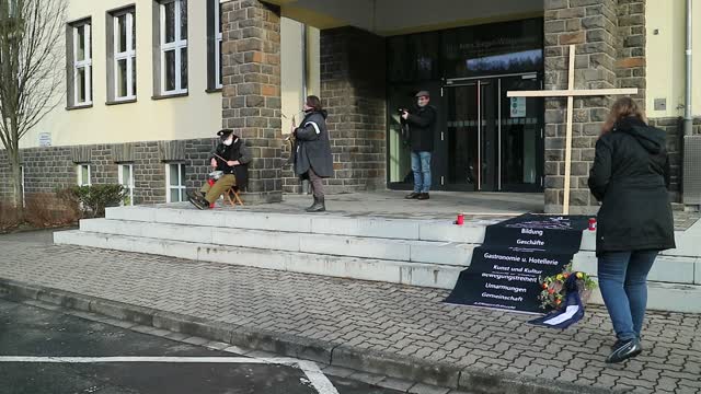 Siegen Bismarckplatz , Menschen in Siegen Wittgenstein trauern .