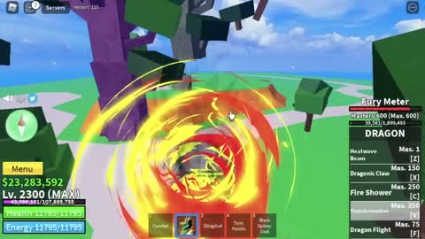 Noob to Max Level 1-2300 using DRAGON Fruit in Bloxfruits| Roblox Rap TV