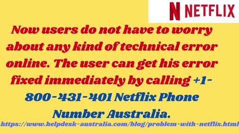 Streaming Stop? Dial +1-800-431-401 Netflix Phone Number Australia .