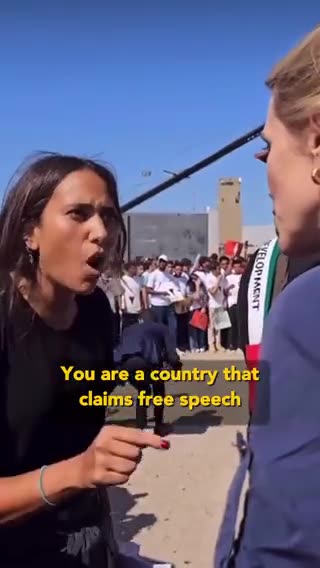 This young Egyptian woman, confronts clarissa ward