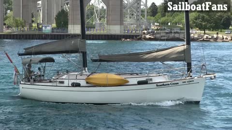 Southern Cross Sail Boat Light Cruise Up To Lake Huron