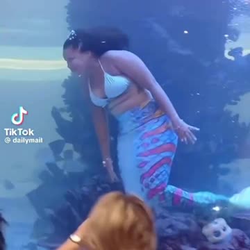 A mermaid Almost Drowns 🤣🤣