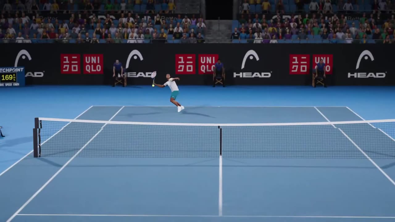 Top Spin 2K25 Federer vs Shelton Hot Shot