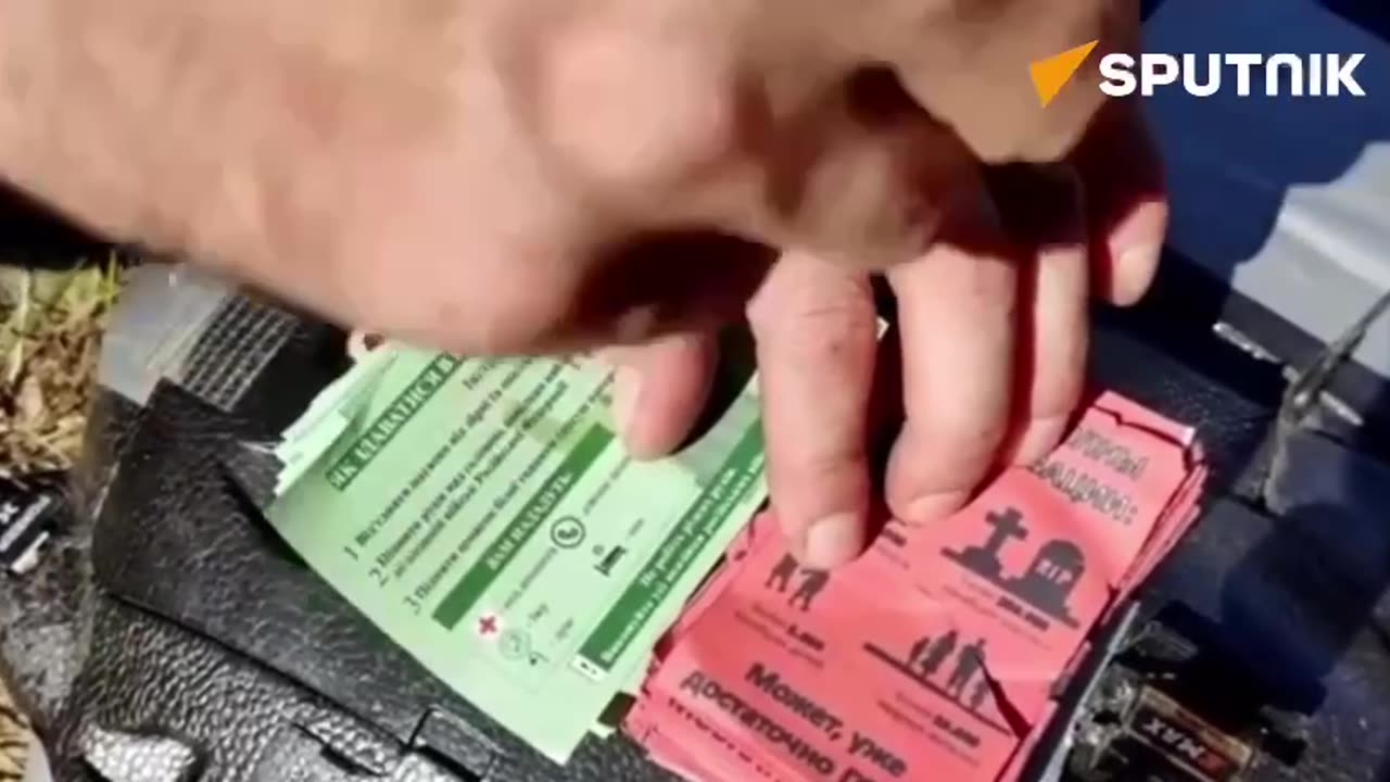 Russian leaftlets instruct Ukrainians how to surrender