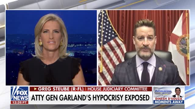 Steube Discusses AG Garland Hearing on Ingraham Angle