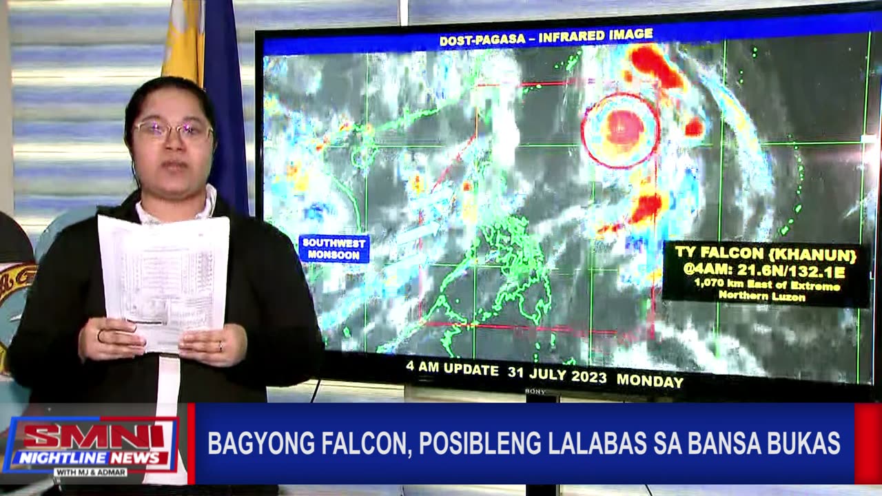Bagyong #FalconPH, posibleng lalabas sa bansa bukas