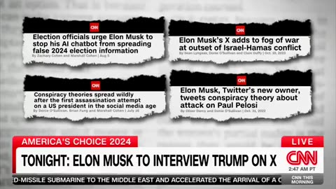 CNN says that Elon Musk’s “rise as a Trump backer comes as X has turned