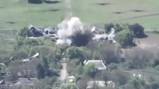 Russian Vehicle Destroyed By Precision Guided Artillery