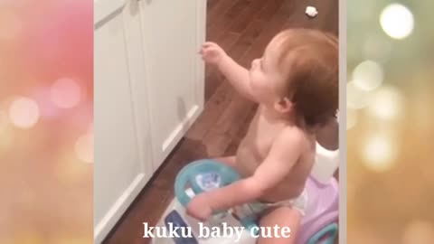 Funny reaction baby