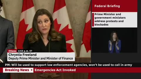 Canada's Deputy Prime Minister and Minister of Finance: