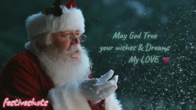 Santa wishes for you | Christmas status | ROMENTIC CHRISTMAS MESSAGE