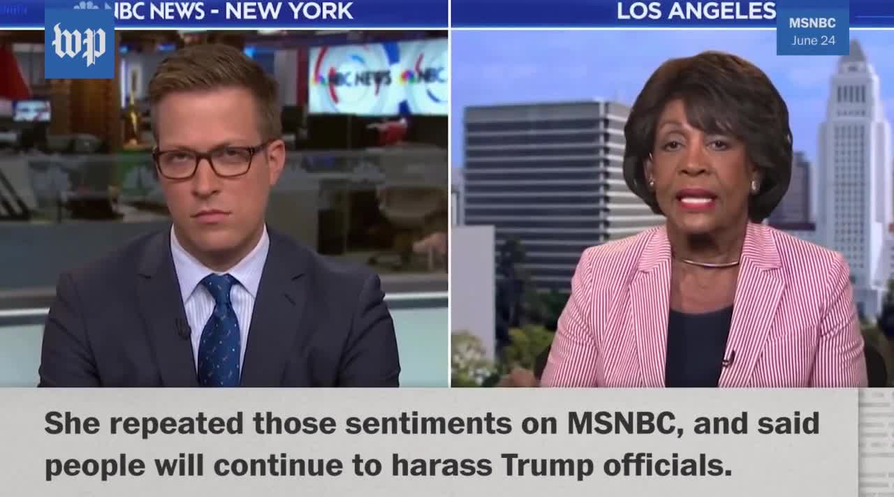 Maxine Waters - count they ways to inciting violence