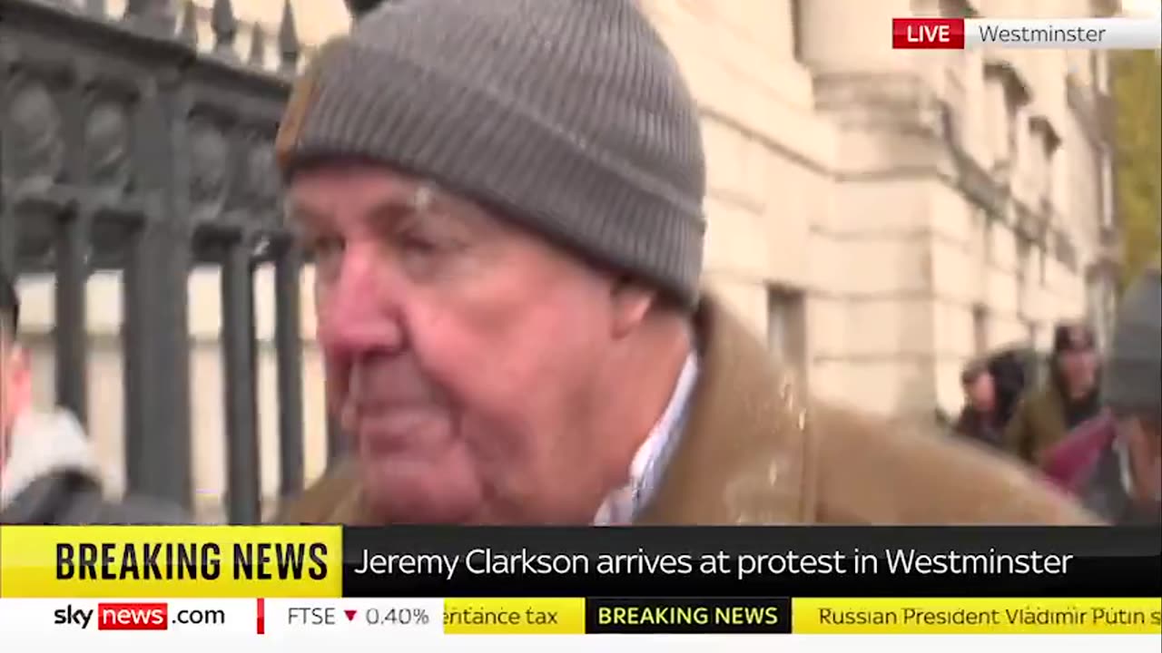 Jeremy Clarkson at Farmer Protest: 'Gov't Inheritance Tax Will Be the End – Please, Back Down'