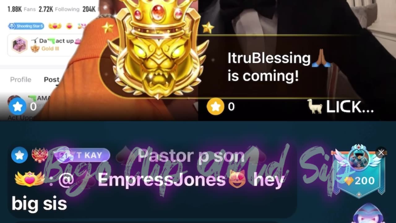 TomiKay talks w/Llama about not reveling need pic of PastorP Regina sent her 6/13/24 #bigoclipandsip