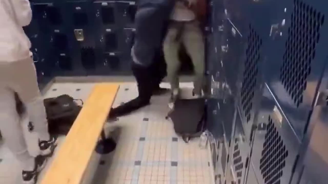 Student tries acting tuff and presses student and ends up getting knocked out!