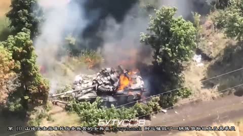 Soldiers of the motorized infantry battalion of the 10th mountain assault brigade destroyed a Russi