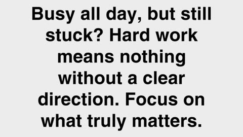 Busy All Day, Still Stuck? Here’s Why #AvoidMistakes