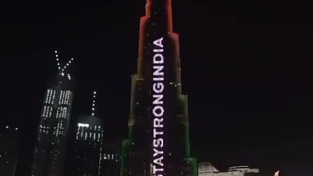 Burj Khalifa lights up to showcase support amid COVID-19 crisis