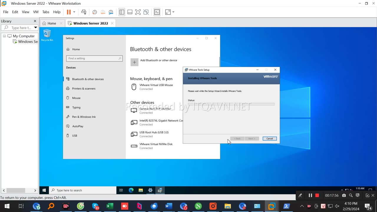 how to install windows server 2022 on vmware