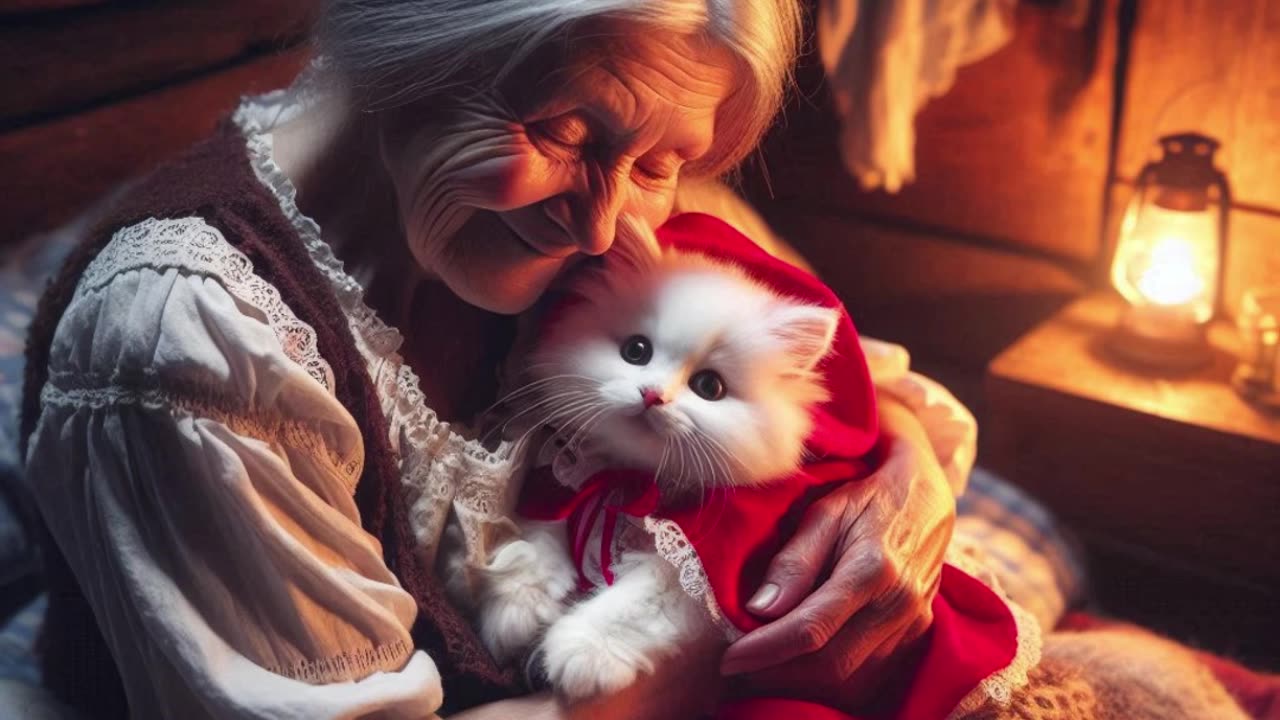 kitten save grandma from evil snake!! 🌸💕🫶🥹