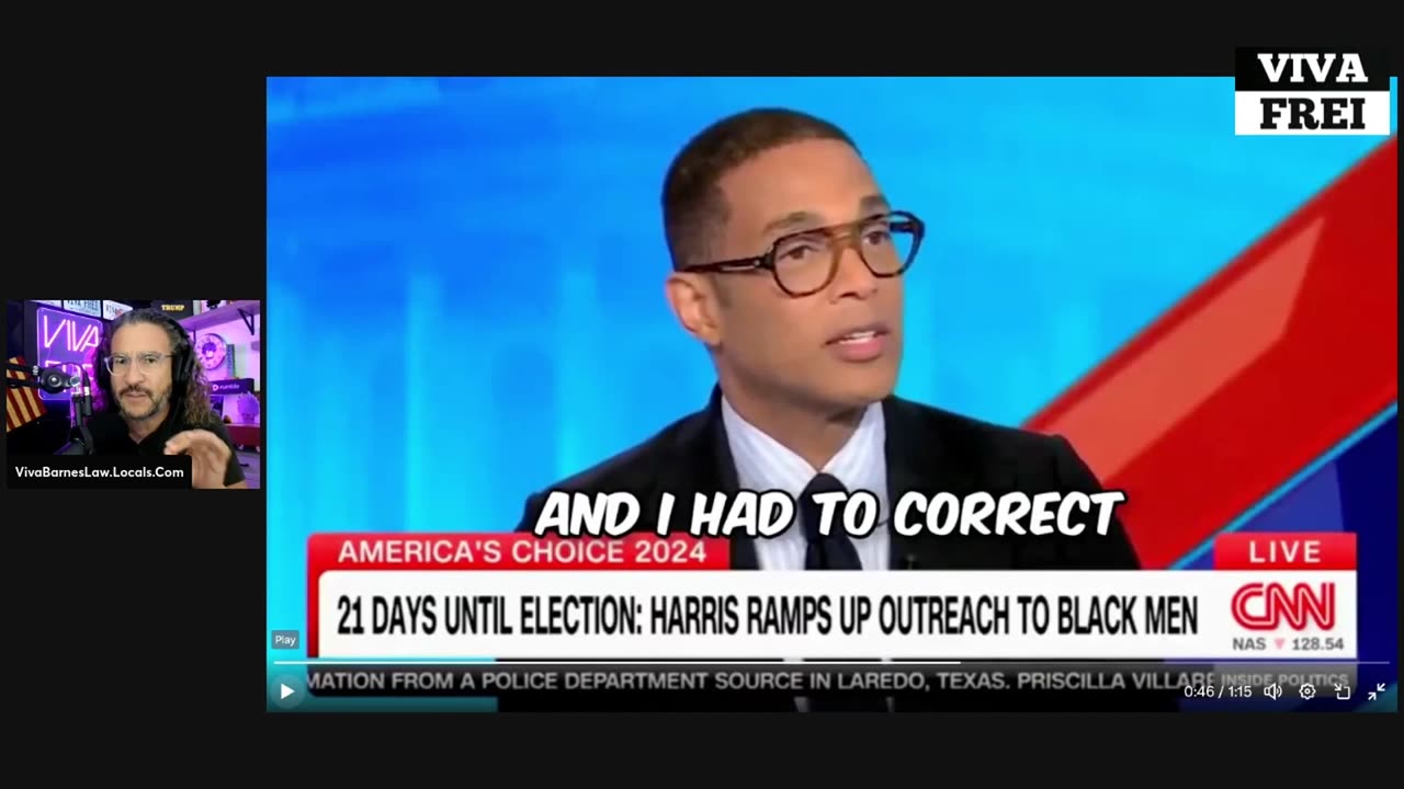 Don Lemon Says Black Men Voting for Trump Because of "Stimulus Check"! Viva Frei Vlawg