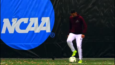 controlling and dominating the ball.