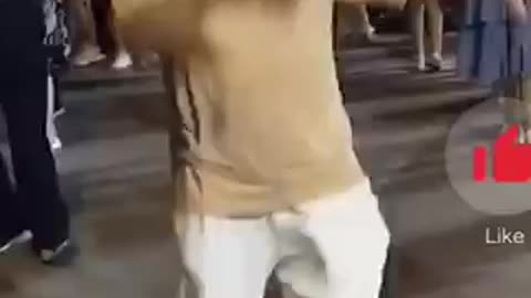 He was doing own dance