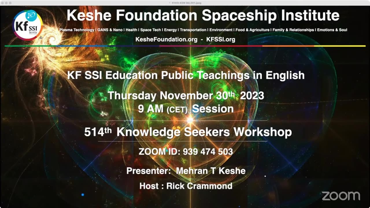 514th Knowledge Seekers Workshop; November 30, 2023