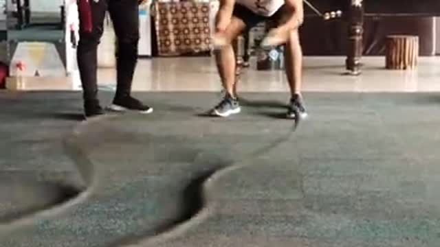 Battle rope exercise