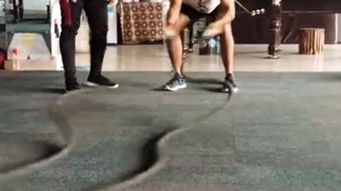 Battle rope exercise