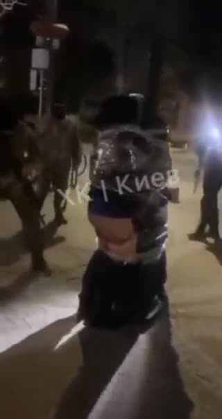 Ukraine: Ukraine nationalists beat, cane men tied to tree
