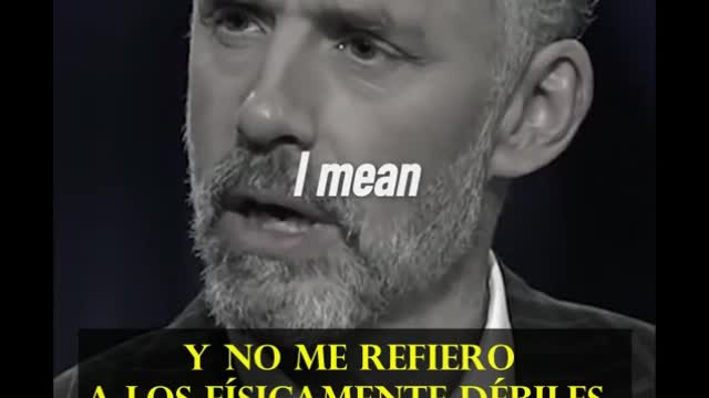 Las personas débiles de moral son un problema Jordan Peterson