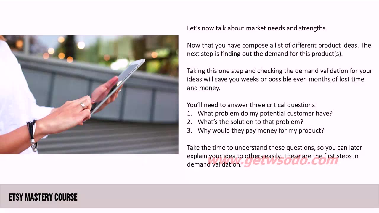 Nancy Badillo - Etsy Mastery Course Module 1 - 2 How to find a profitable Niche