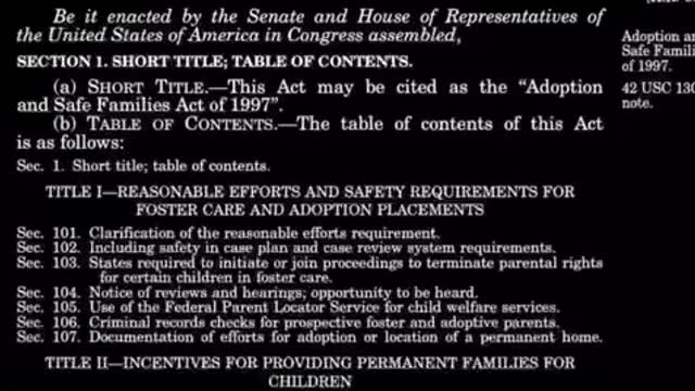 The US Government is LEGALLY Running the Largest Child Trafficking Organization in History of the World!