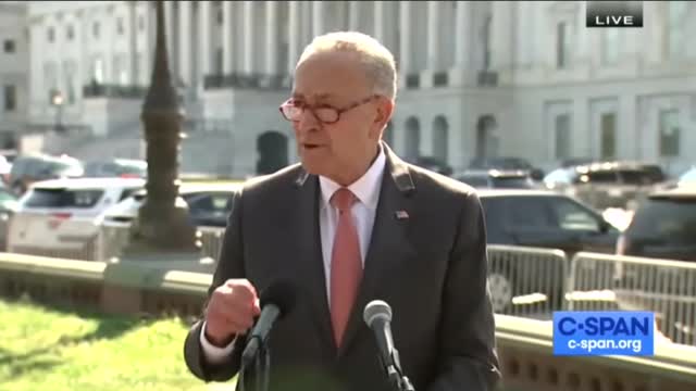 Schumer Grilled By Reporters On The Supreme Court